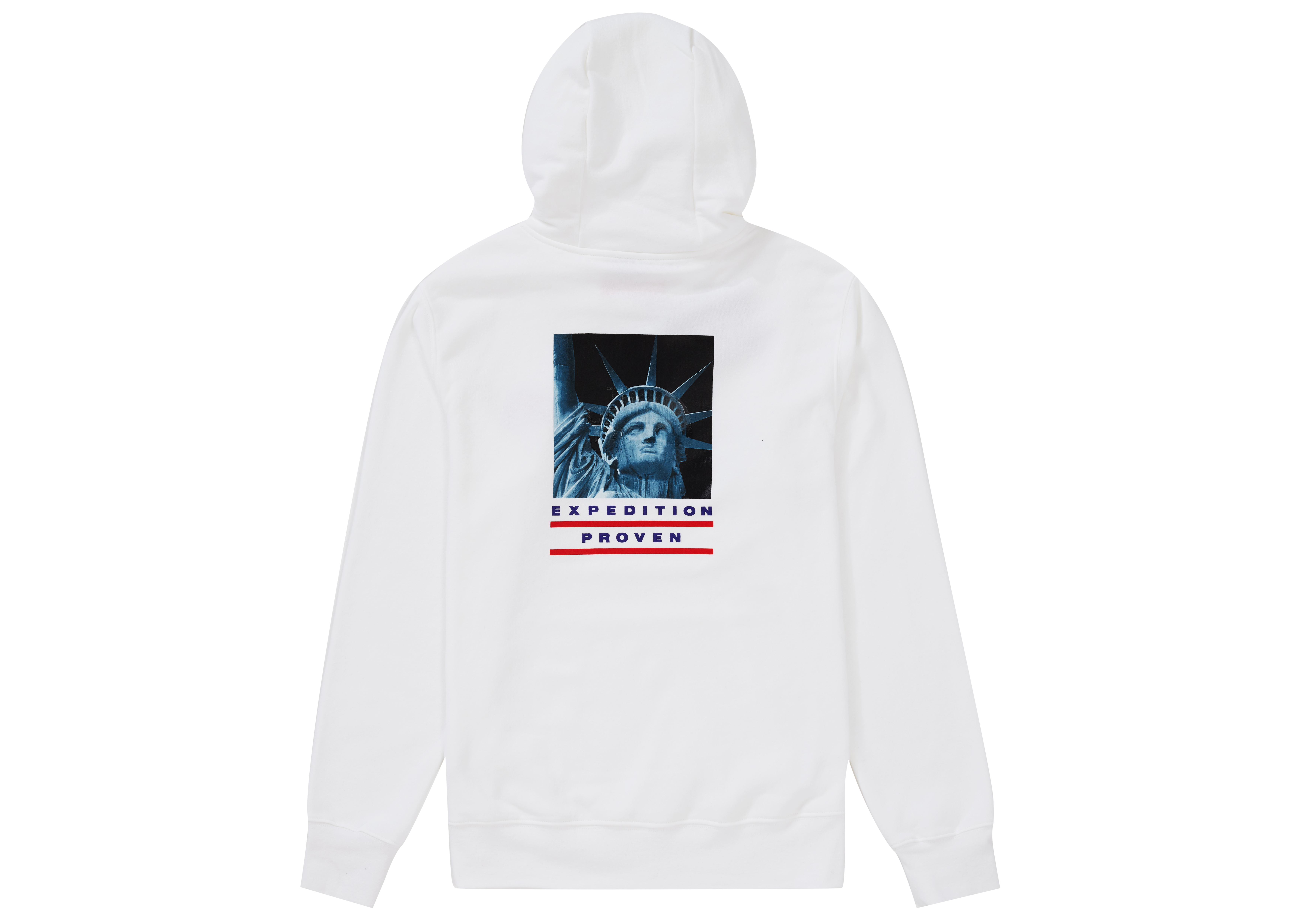 Supreme The North Face Statue of Liberty Hooded Sweatshirt White ...