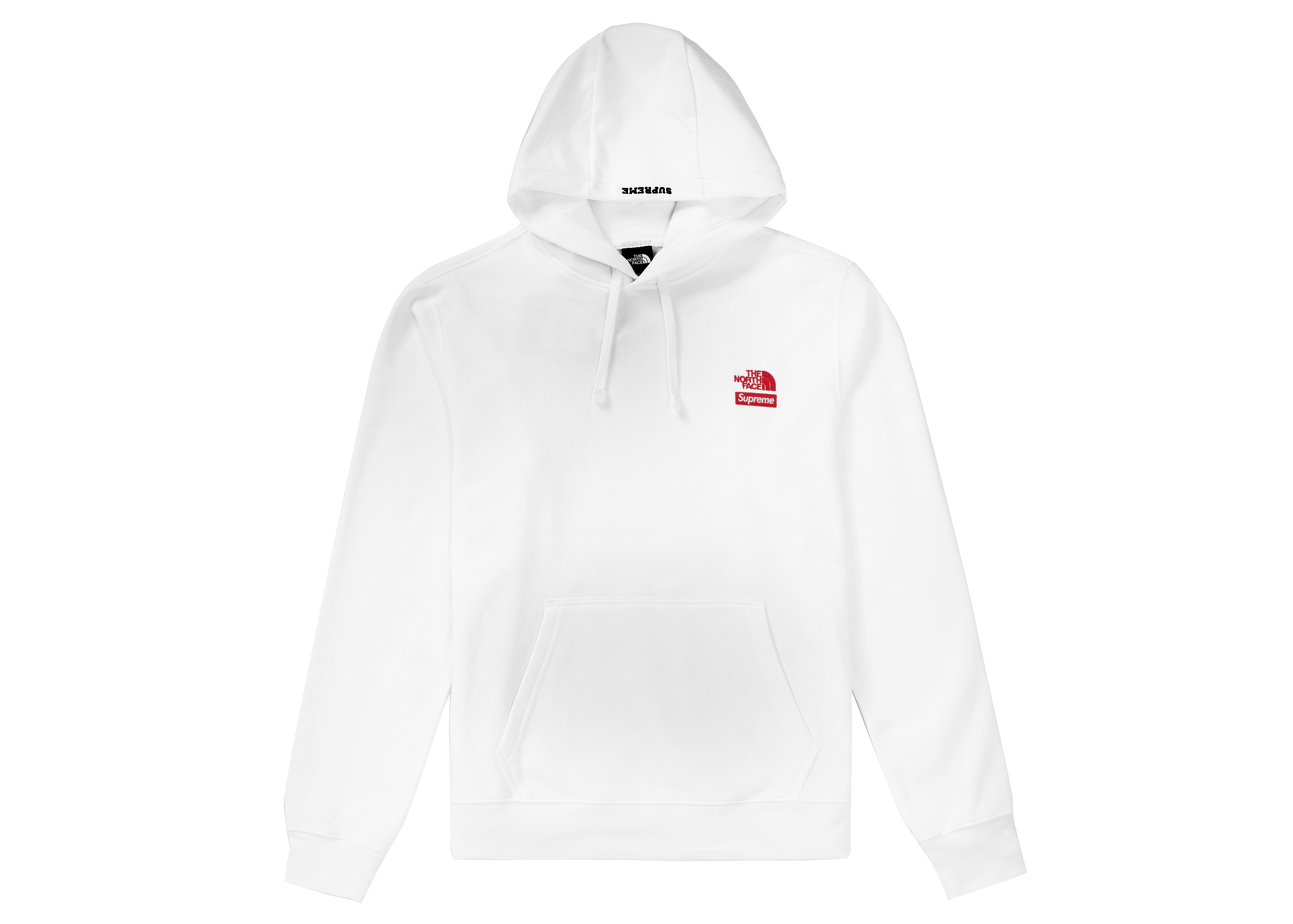 white the north face hoodie