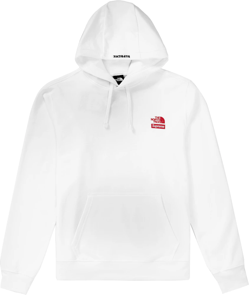 Supreme x The North Face Metallic Logo Hooded Sweatshirt - White – Grails SF