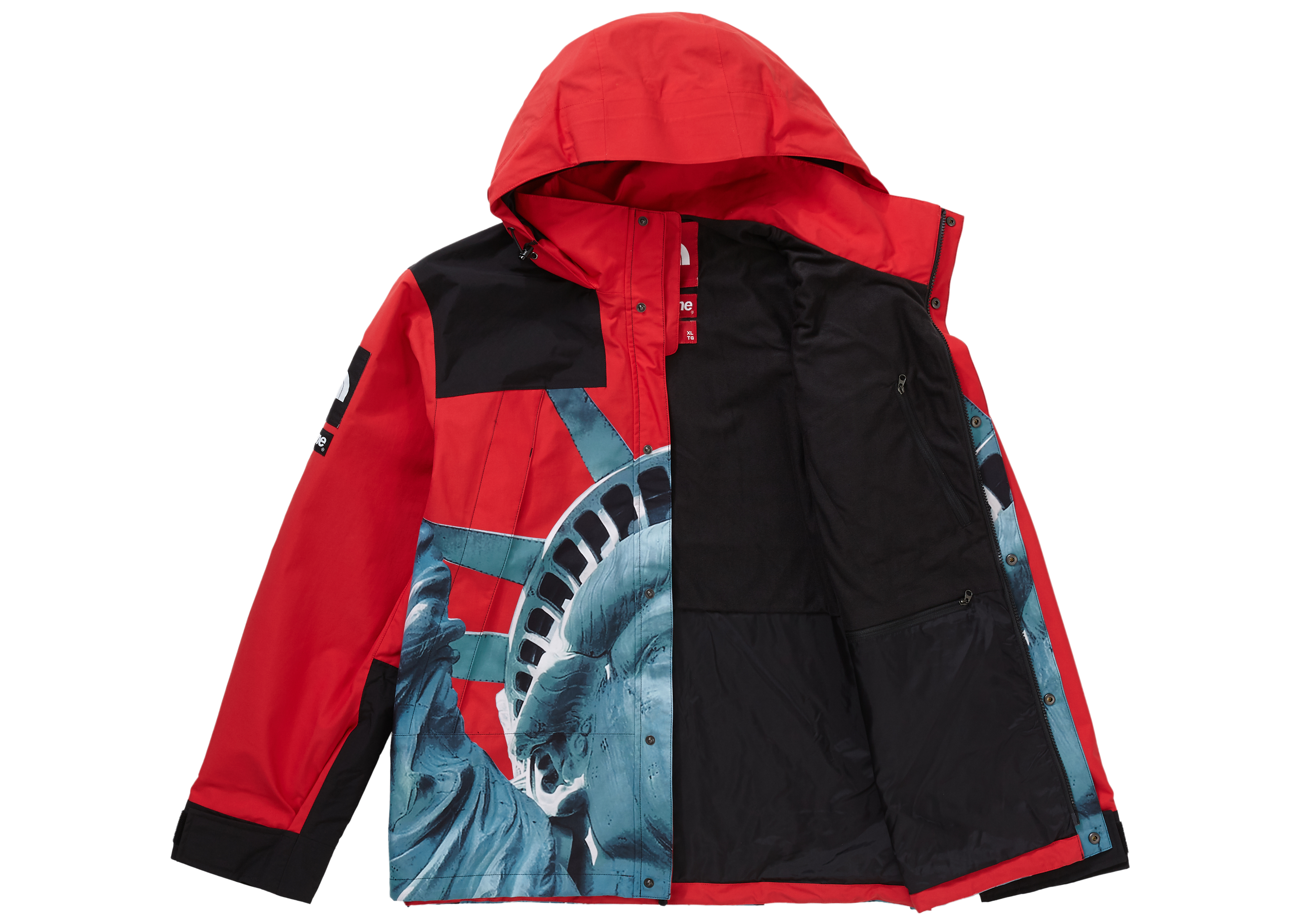 Supreme The North Face Statue of Liberty Mountain Jacket Red Men's 