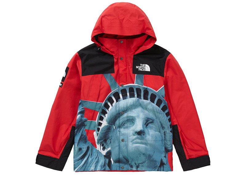 Supreme The North Face Statue of Liberty Mountain Jacket Red ...