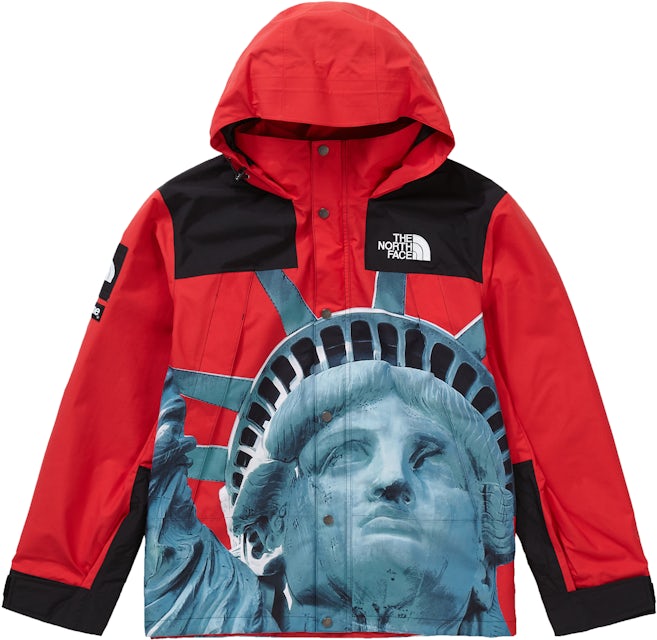 Supreme 2019 Cruise Supreme The North Face Statue of Liberty Mountain  Jacket Red