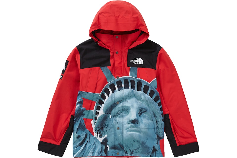 Tap tar Mention Supreme The North Face Statue of Liberty Mountain Jacket Red - FW19 - US