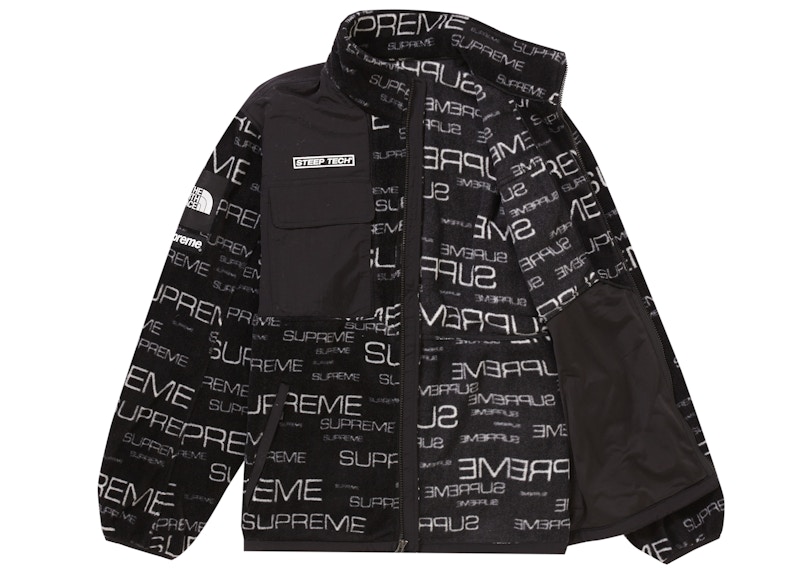 Supreme The North Face Steep Tech Fleece Jacket Black