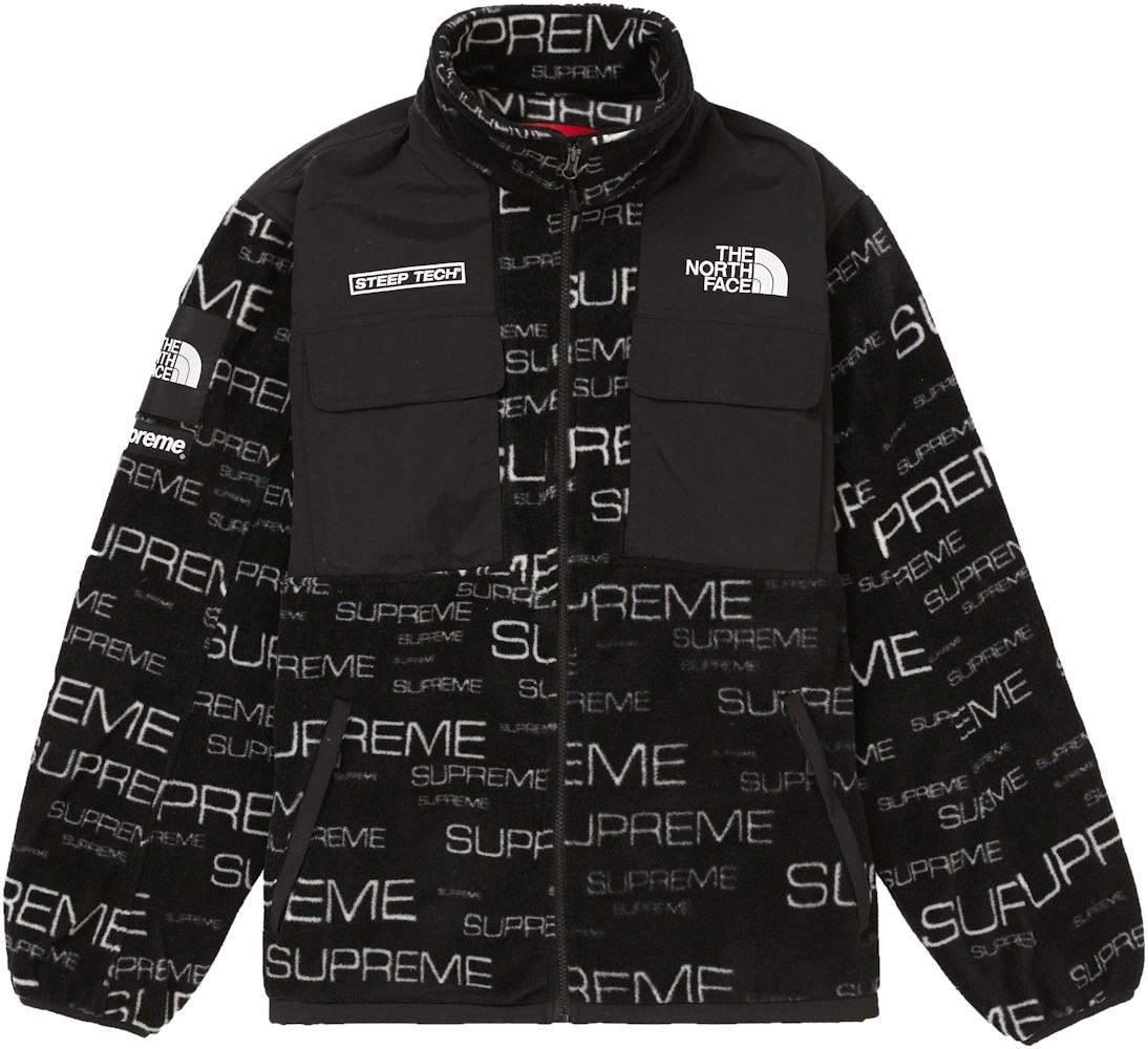 Supreme The North Face Steep Tech Fleece Jacket Black - FW21