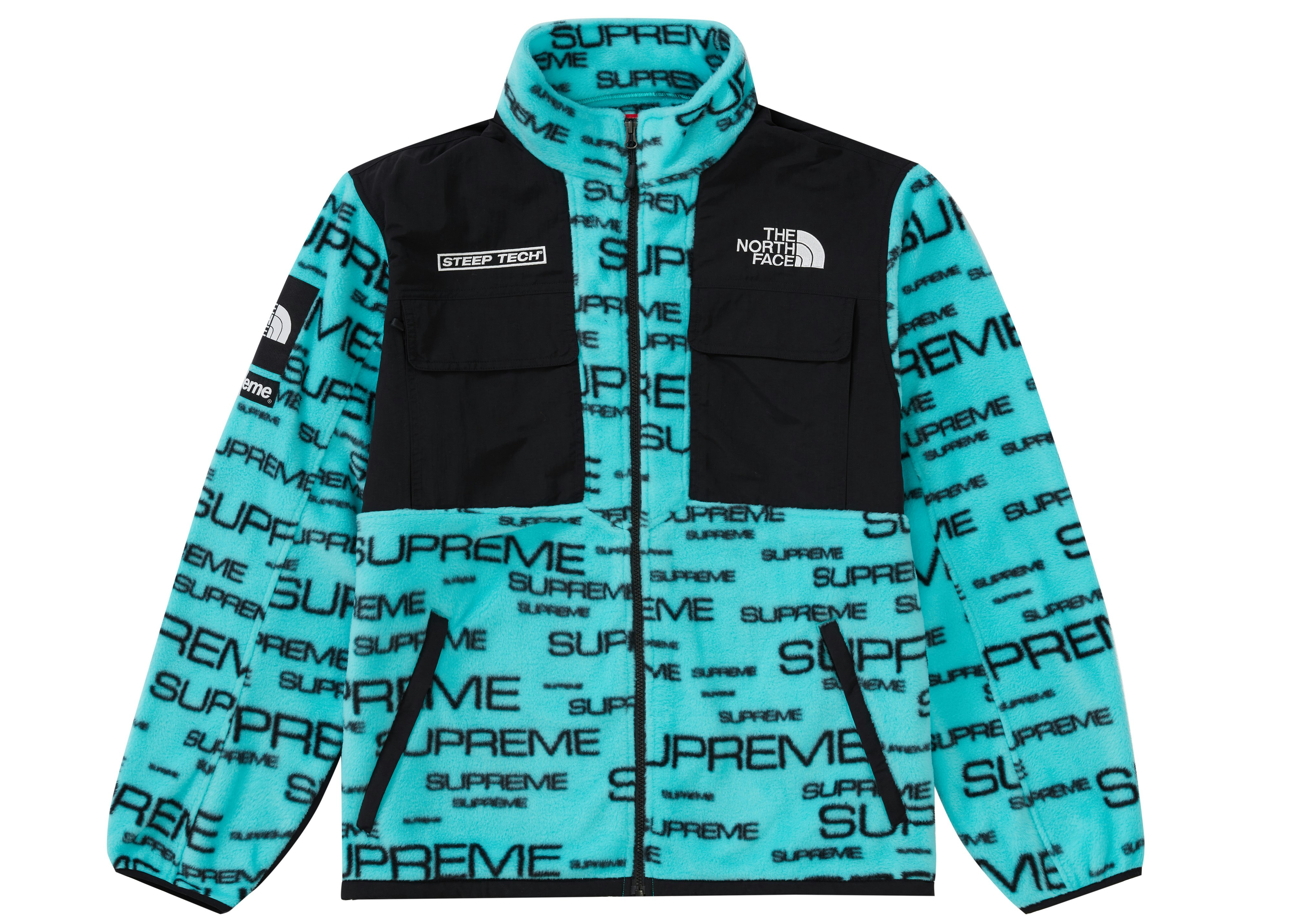 Supreme The North Face Steep Tech Fleece Jacket Teal FW21 Hombre MX