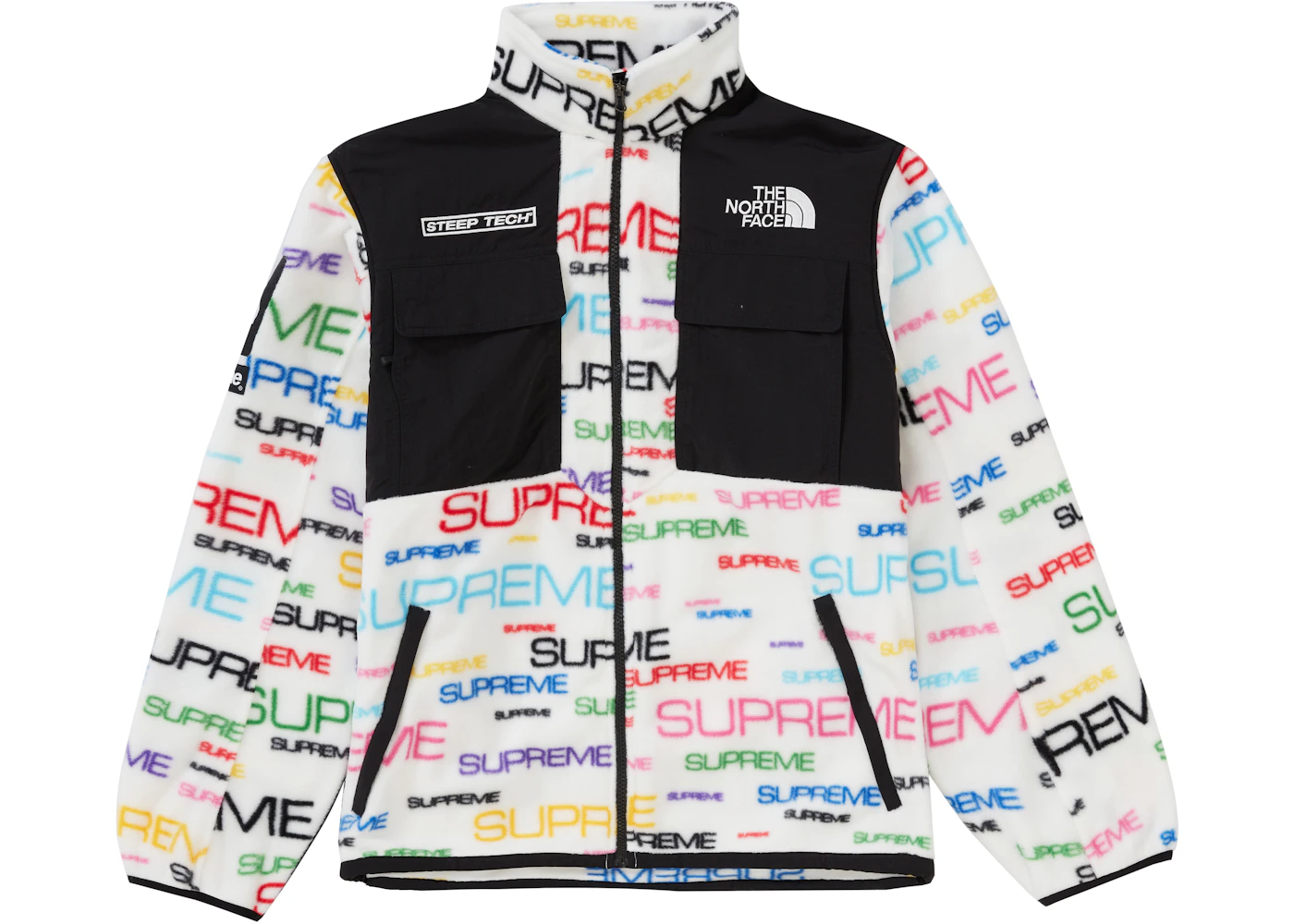 Supreme The North Face Steep Tech Fleece Jacket White Fw21 Us Supreme The North Face Steep Tech Fleece Jacket White Fw21 Us