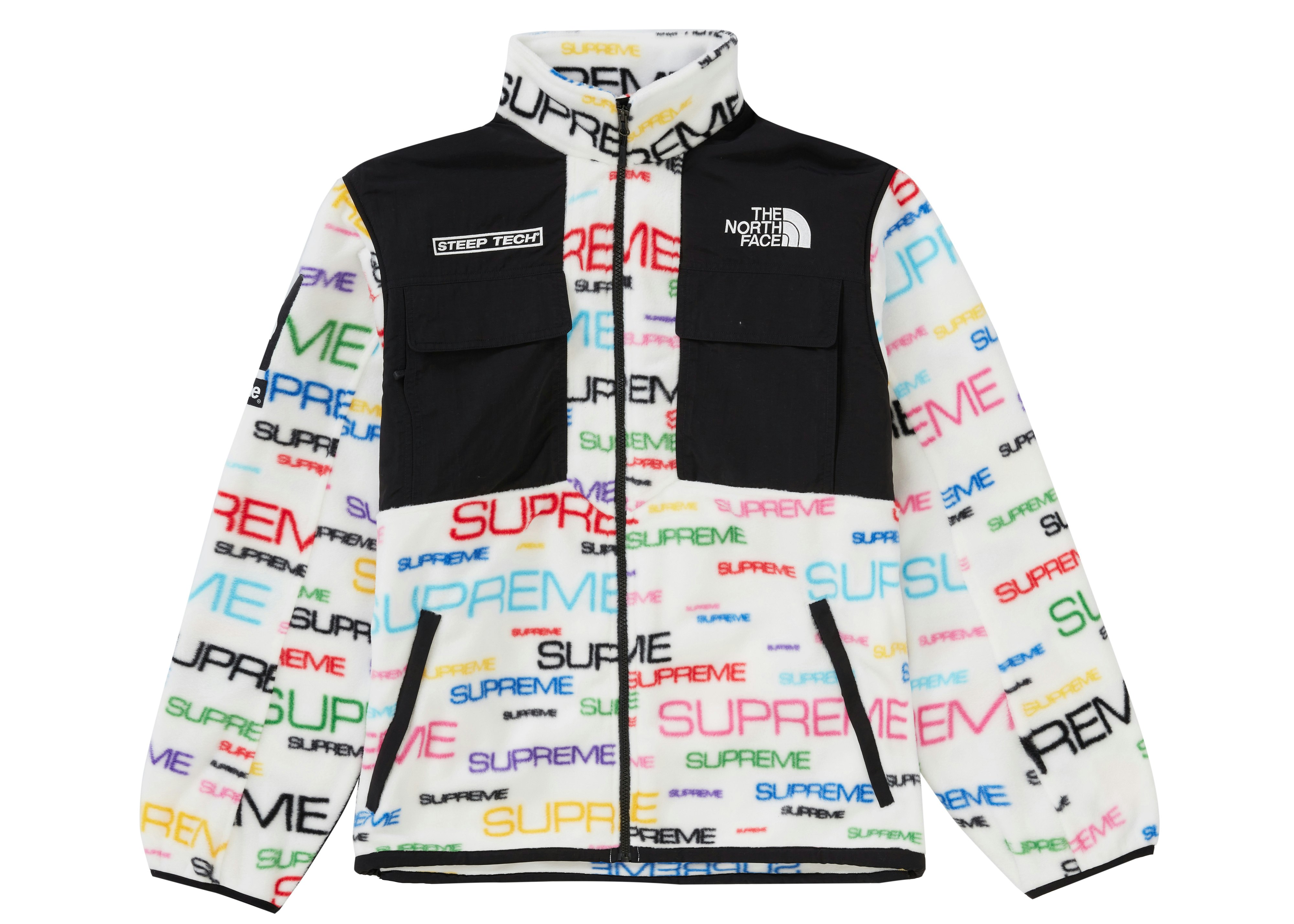 Supreme The North Face Steep Tech Fleece Jacket White FW21 Men's US