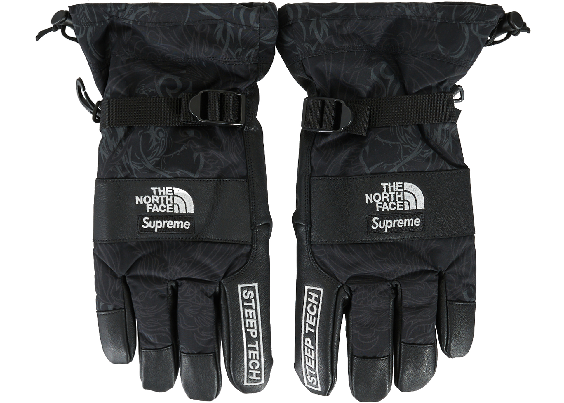 Supreme The North Face Steep Tech Gloves Black Dragon