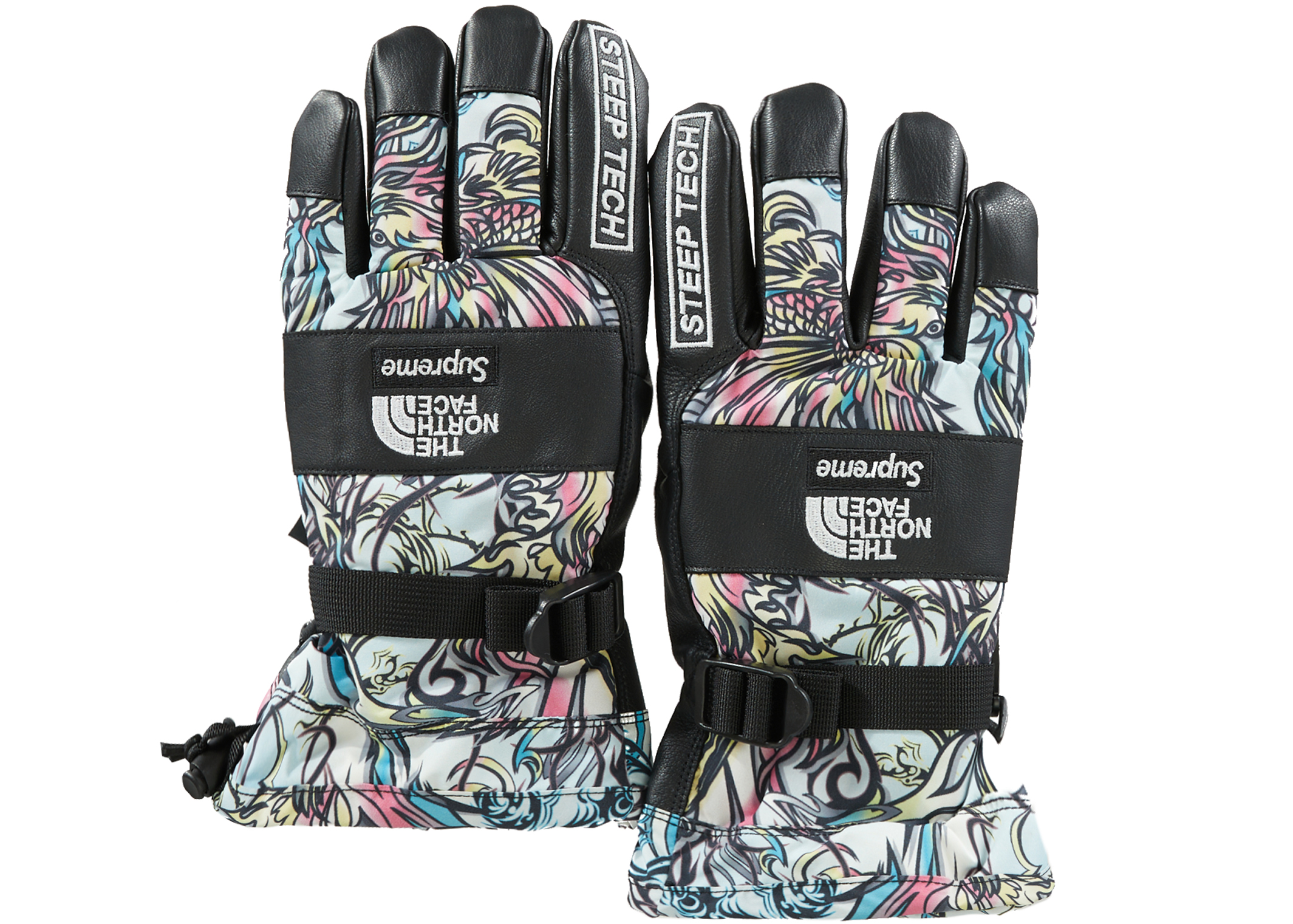 Supreme The North Face Steep Tech Gloves Multicolor Dragon - FW22 - JP