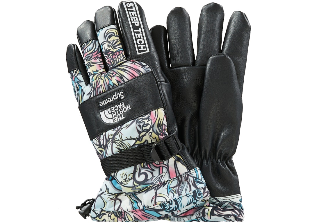 Pre-owned Supreme The North Face Steep Tech Gloves Multicolor Dragon