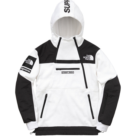 Supreme The North Face Steep Tech Hooded Sweatshirt White