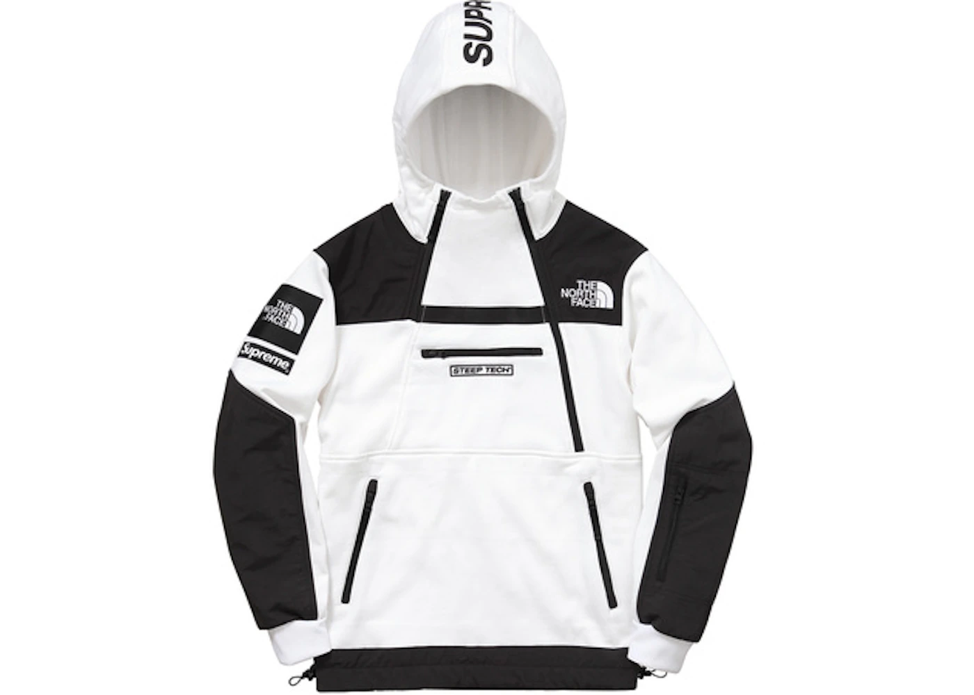 Supreme The North Face Steep Tech Hooded Sweatshirt White Men's - SS16 - US