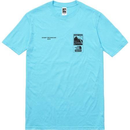 Supreme The North Face Steep Tech Tee Light Blue - SS16 Men's - US