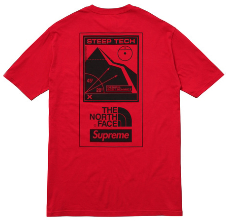 Supreme The North Face Steep Tech Tee Red