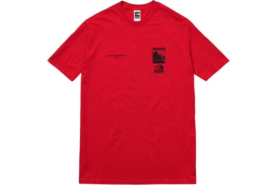Supreme The North Face Steep Tech Tee Red