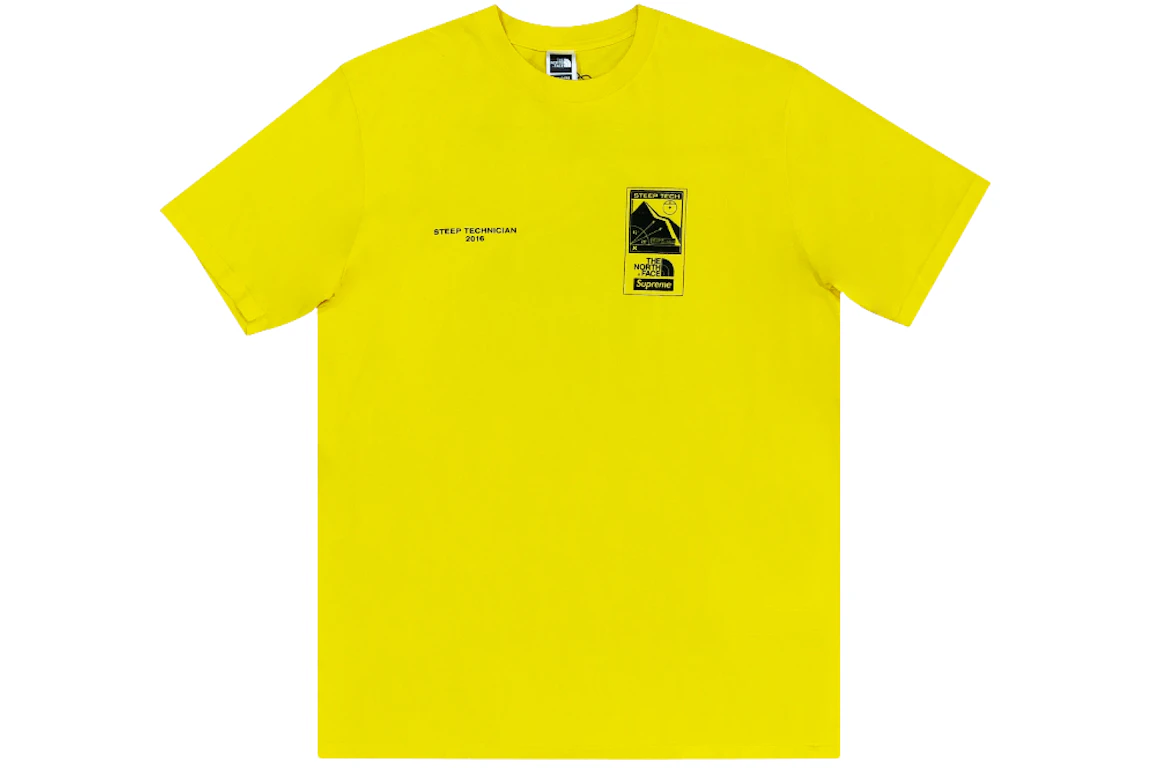 Supreme The North Face Steep Tech Tee Yellow