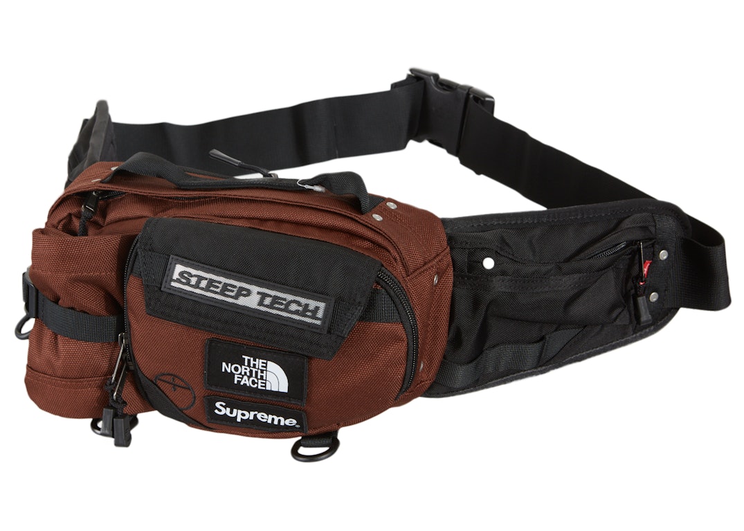 Pre-owned Supreme The North Face Steep Tech Waist Bag Brown