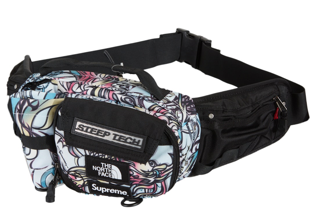 Pre-owned Supreme The North Face Steep Tech Waist Bag Multicolor Dragon