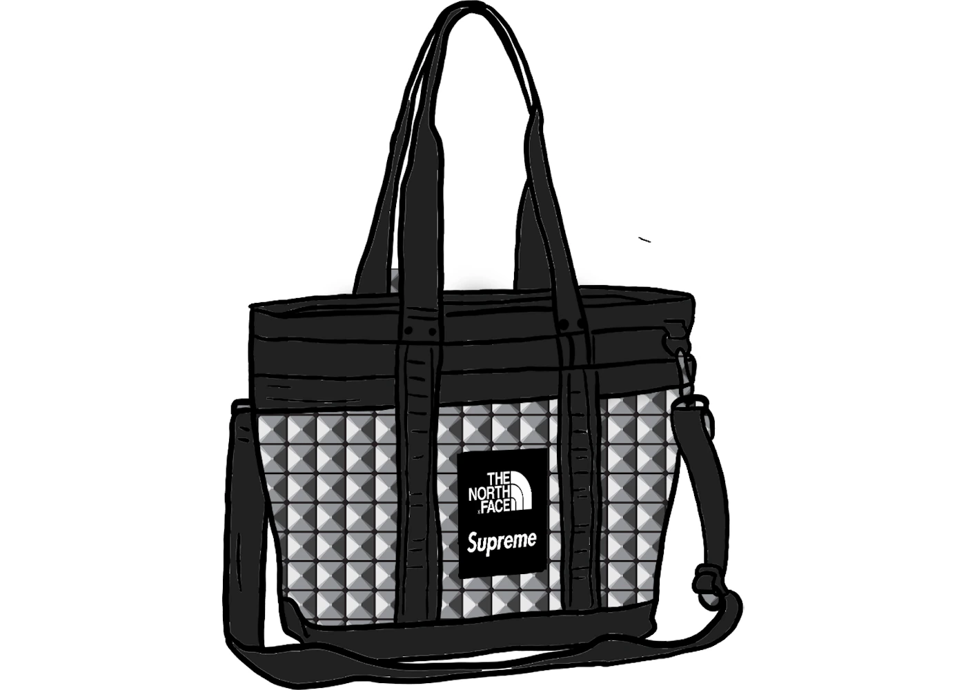 Supreme The North Face Studded Explore Utility Tote Black - SS21 - US Supreme The North Face Studded Explore Utility Tote Black - SS21 - US