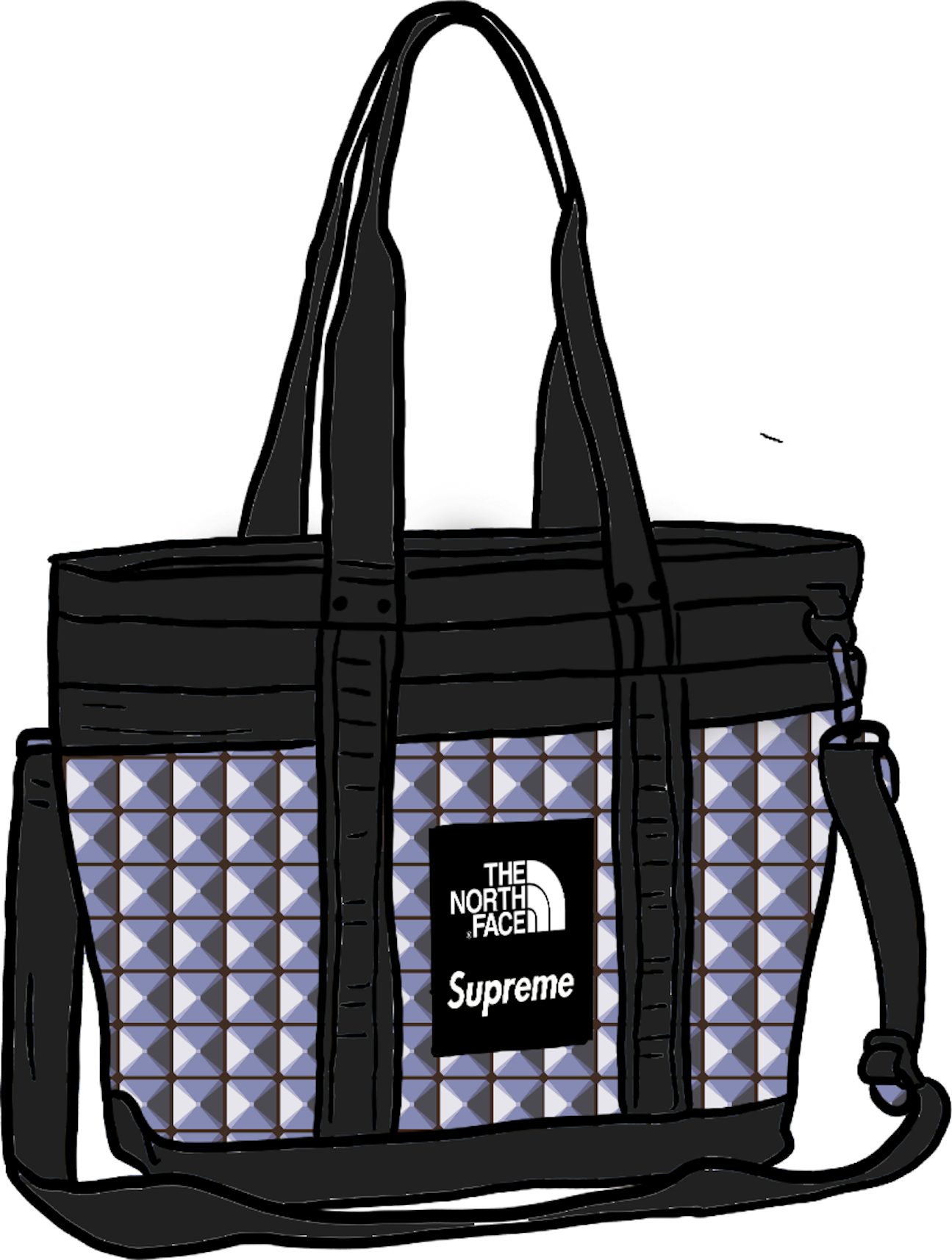 Supreme The North Face Studded Explore Utility Tote Royal