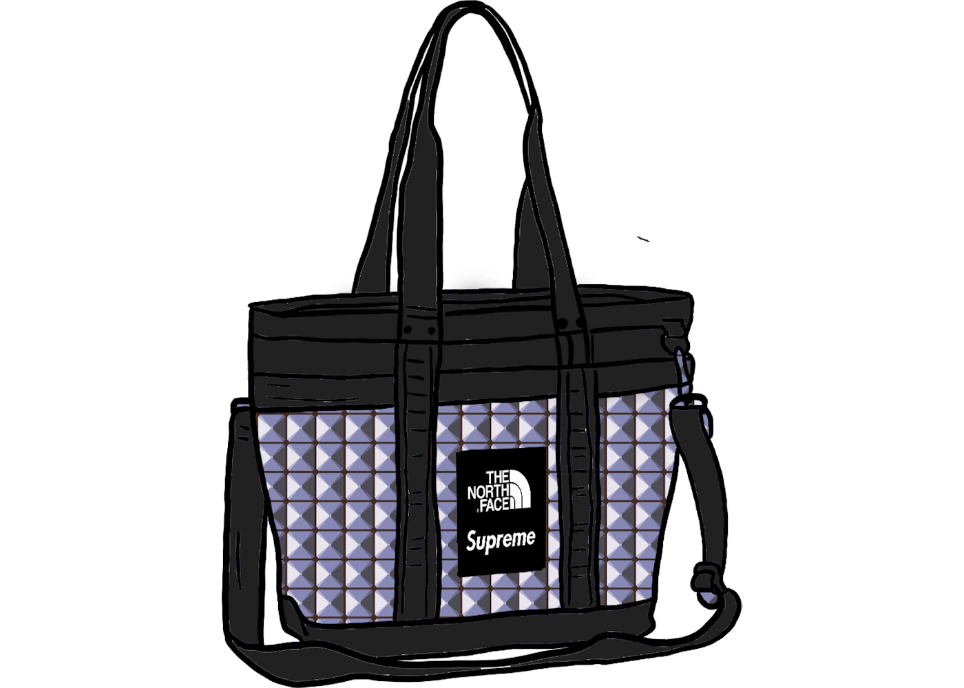 Supreme north online face tote bag