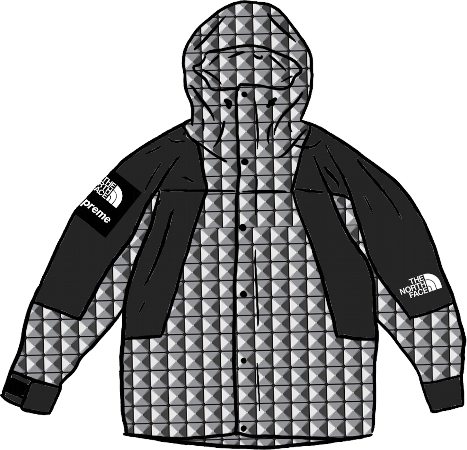 Supreme The North Face Studded Mountain Light Jacket Black - SS21