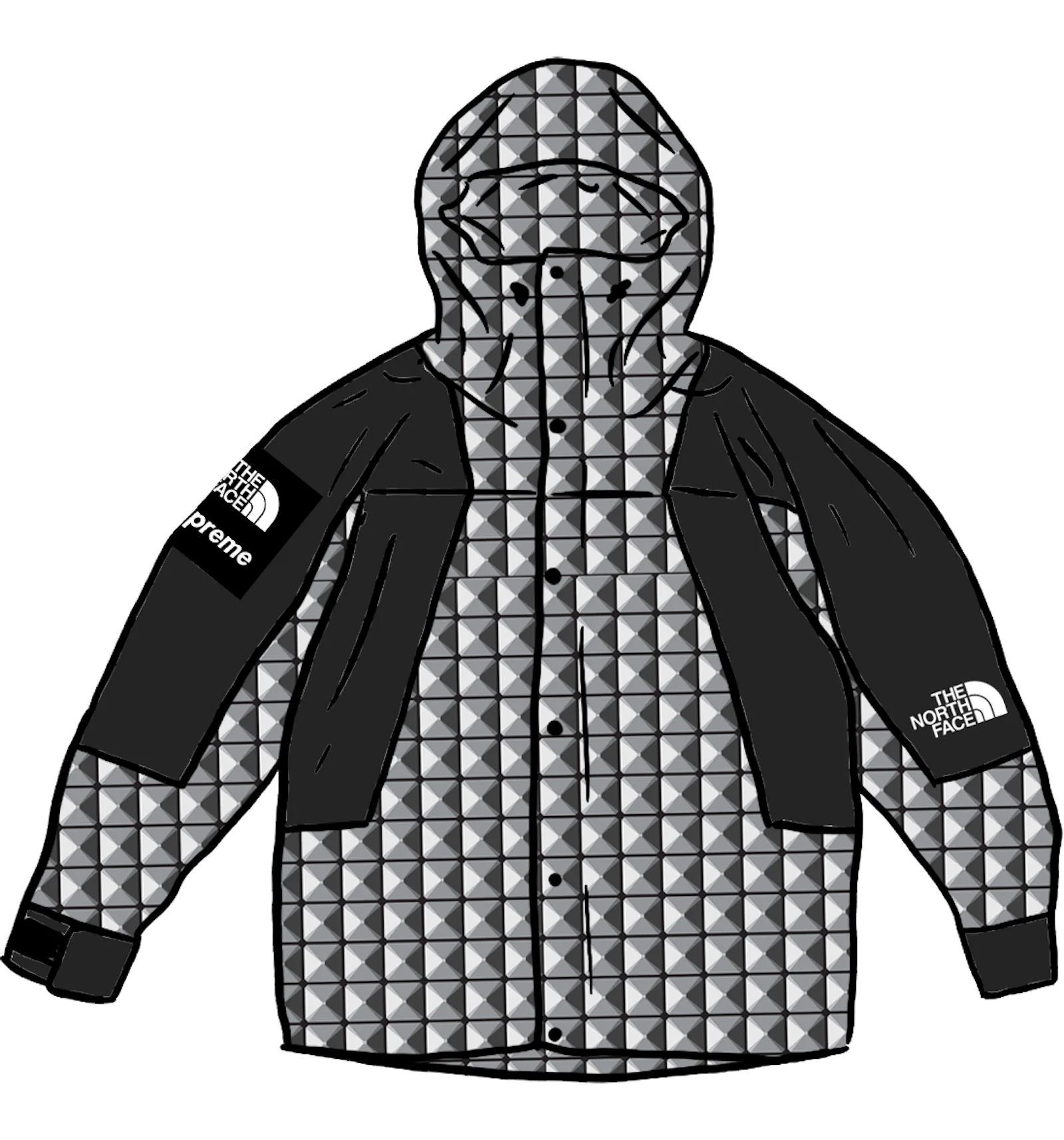 Supreme The North Face Studded Mountain Light Jacket Black Men s