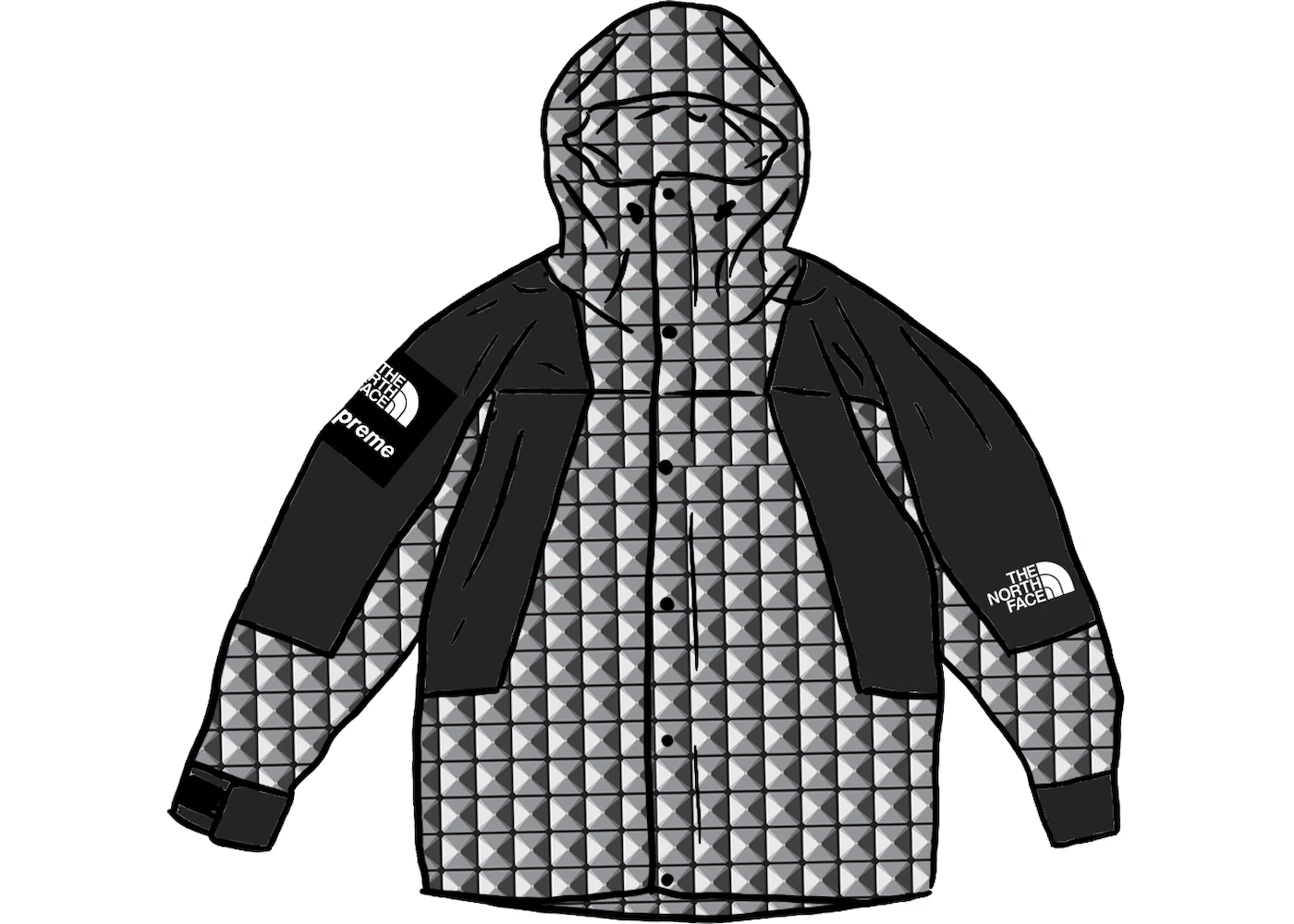 Supreme The North Face Studded Mountain Light Jacket Black - SS21 