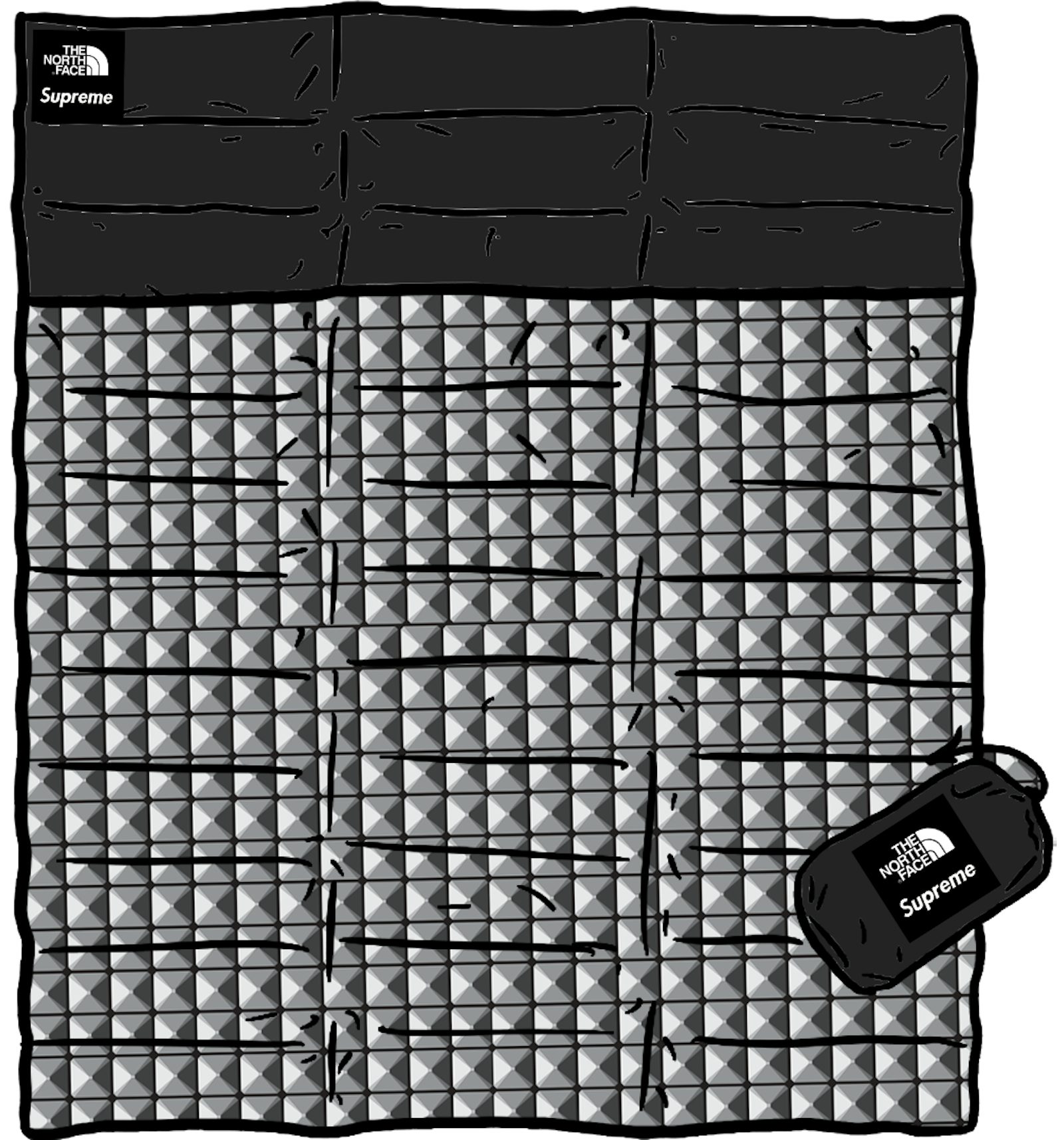 North face nuptse best sale blanket