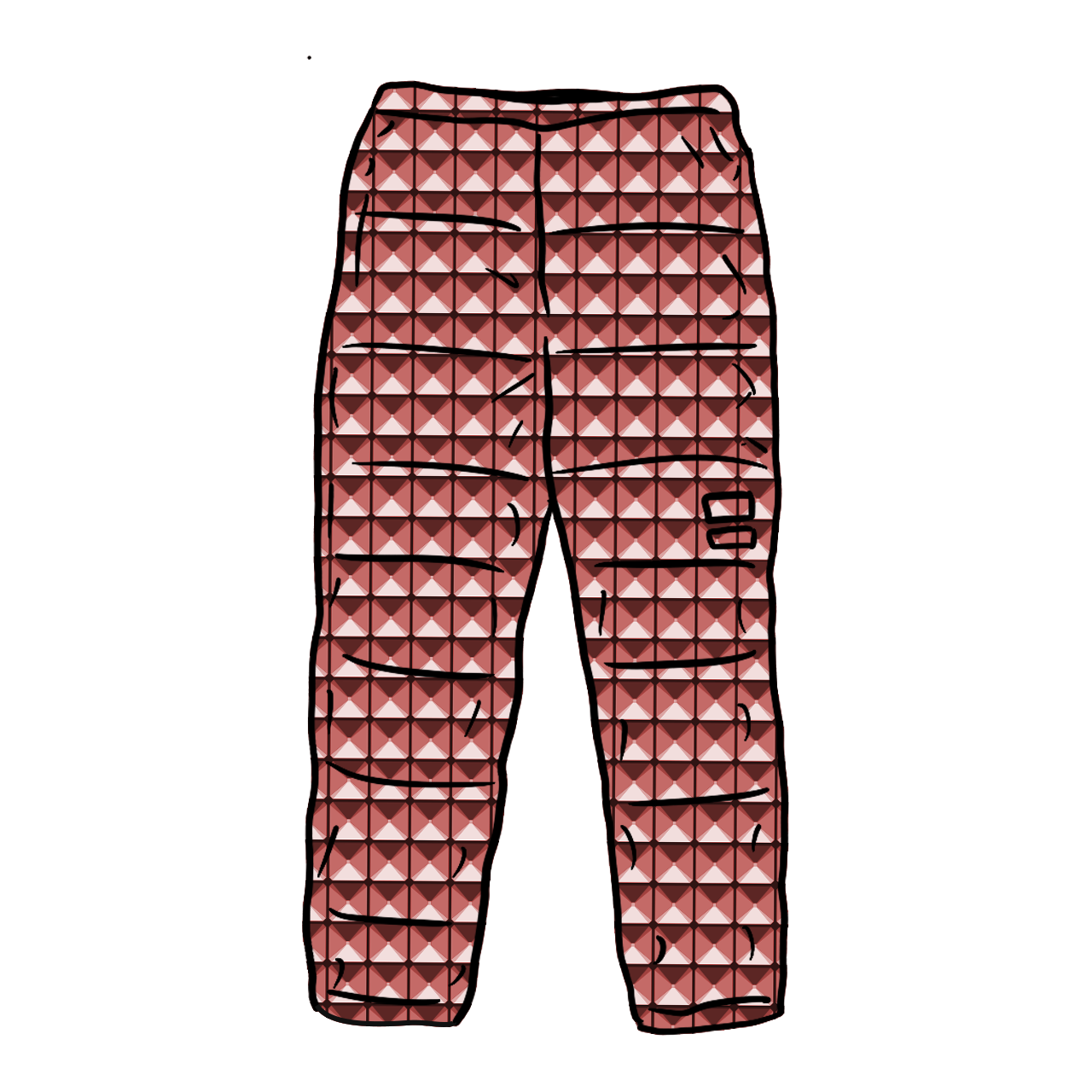 Supreme The North Face Studded Nuptse Pant Red SS21 US