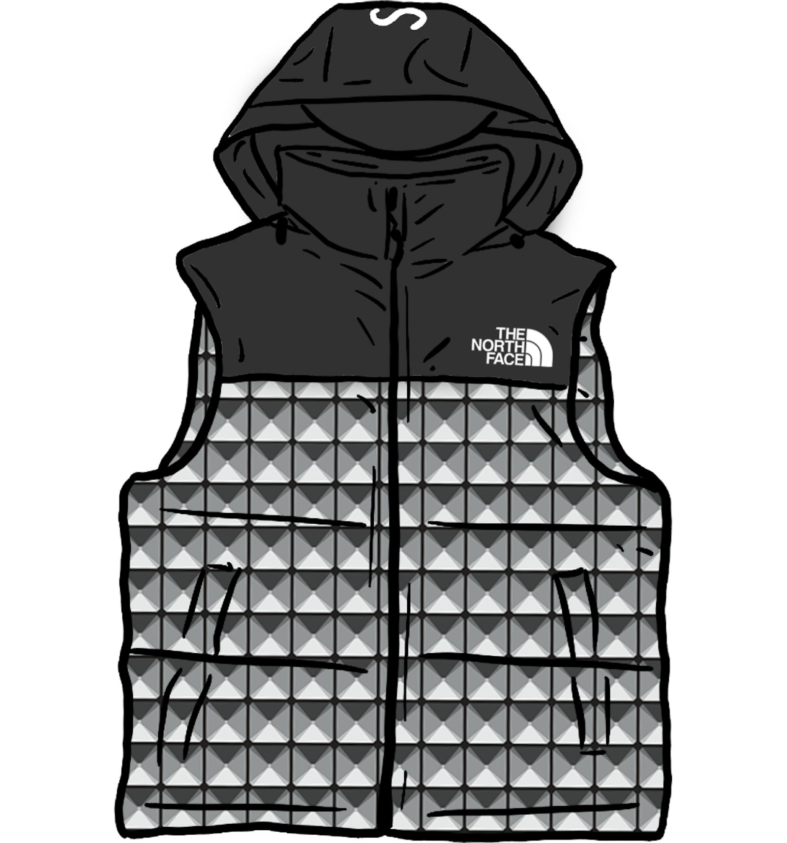 Supreme The North Face Studded Nuptse Vest Black - SS21 Men's - US