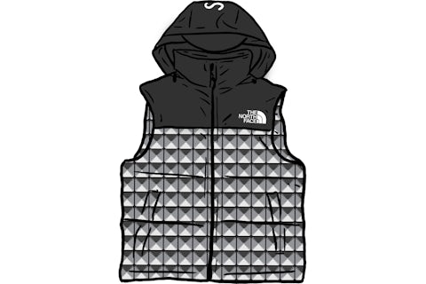 Supreme The North Face Studded Nuptse Vest Black Men's - SS21 - GB Supreme The North Face Studded Nuptse Vest Black Men's - SS21 - GB