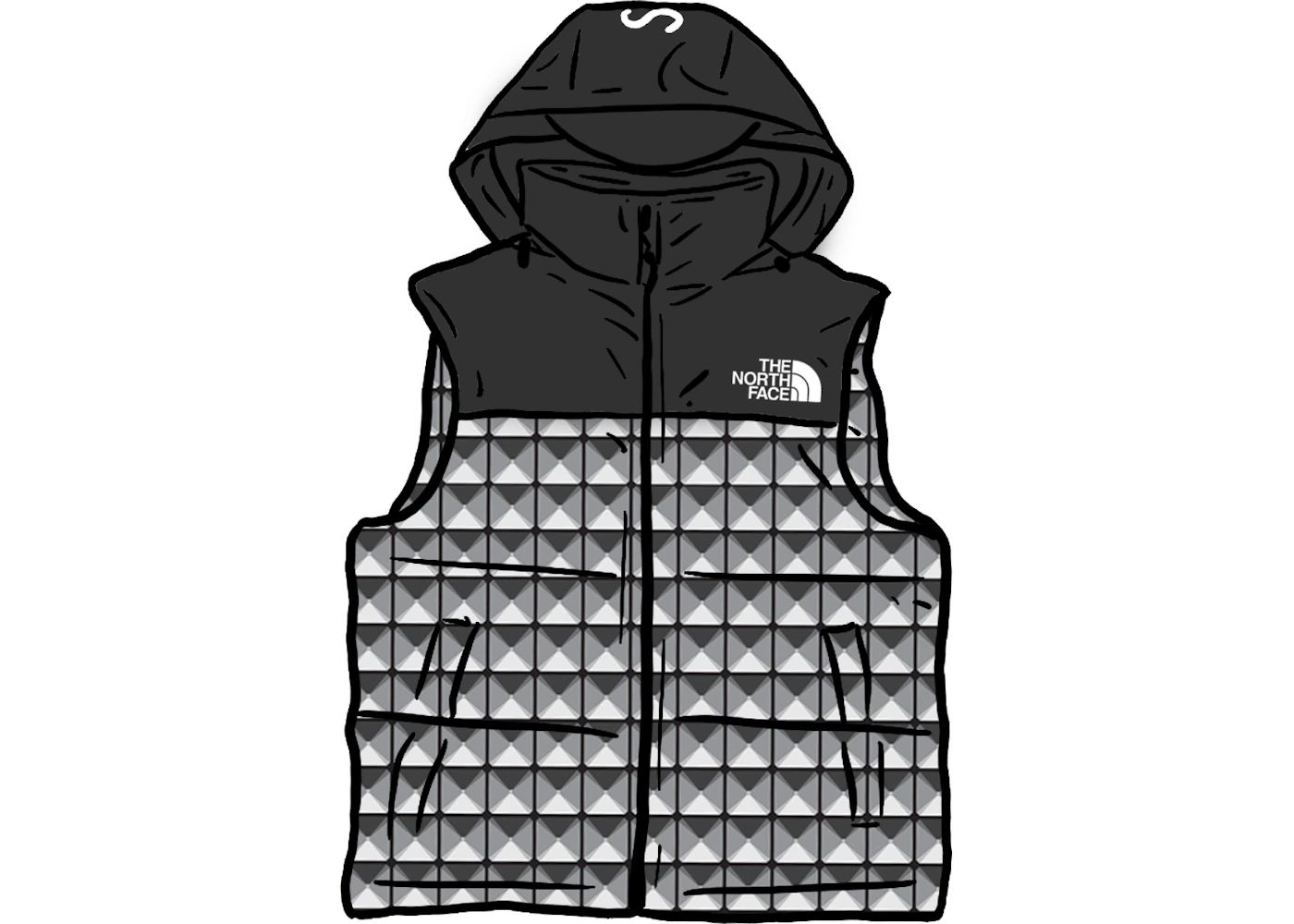 Supreme The North Face Studded Nuptse Vest Black Ss21 Supreme The North Face Studded Nuptse Vest Black Ss21