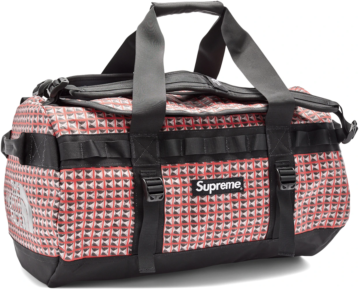 Supreme x The North Face Arc Logo Base Camp TNF Duffle Bag Red