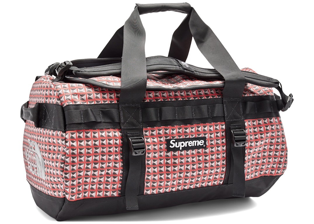 Pre-owned Supreme The North Face Studded Small Base Camp Duffle Bag Red