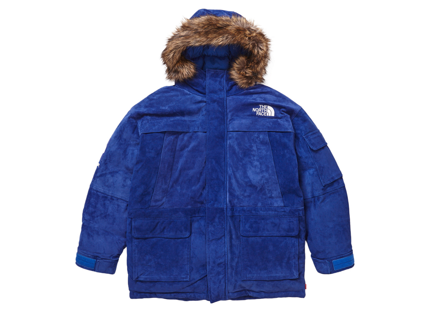 Supreme The North Face Suede 600-Fill Down Parka Blue Men's - FW23