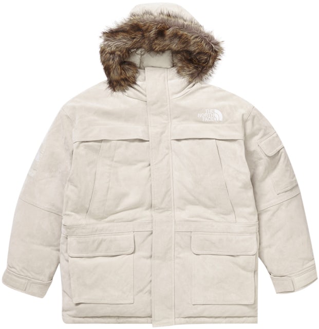 Supreme The North Face Suede 600-Fill Down Parka Stone