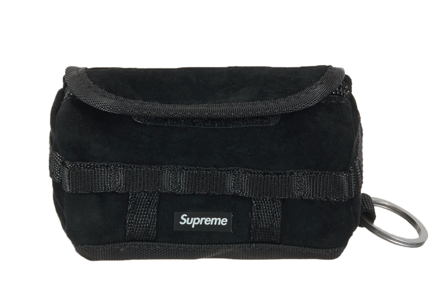 Supreme The North Face Suede Base Camp Duffle Keychain Black