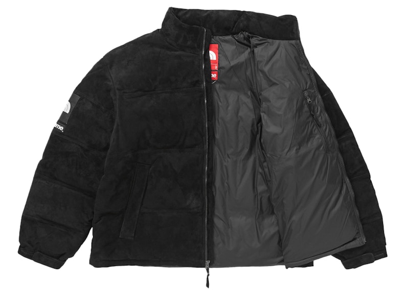 Supreme The North Face Suede Nuptse Jacket Black Men's - FW23 - GB