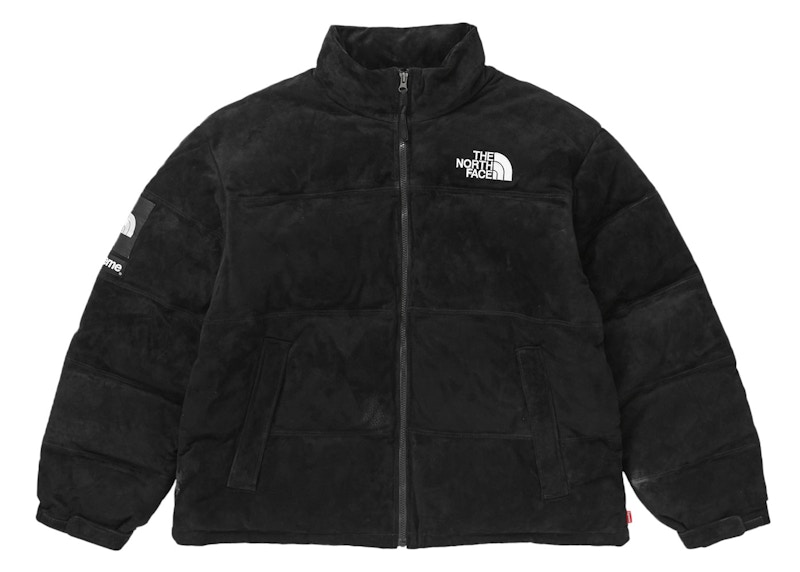 Supreme The North Face Suede Nuptse Jacket Black Men's - FW23 - US