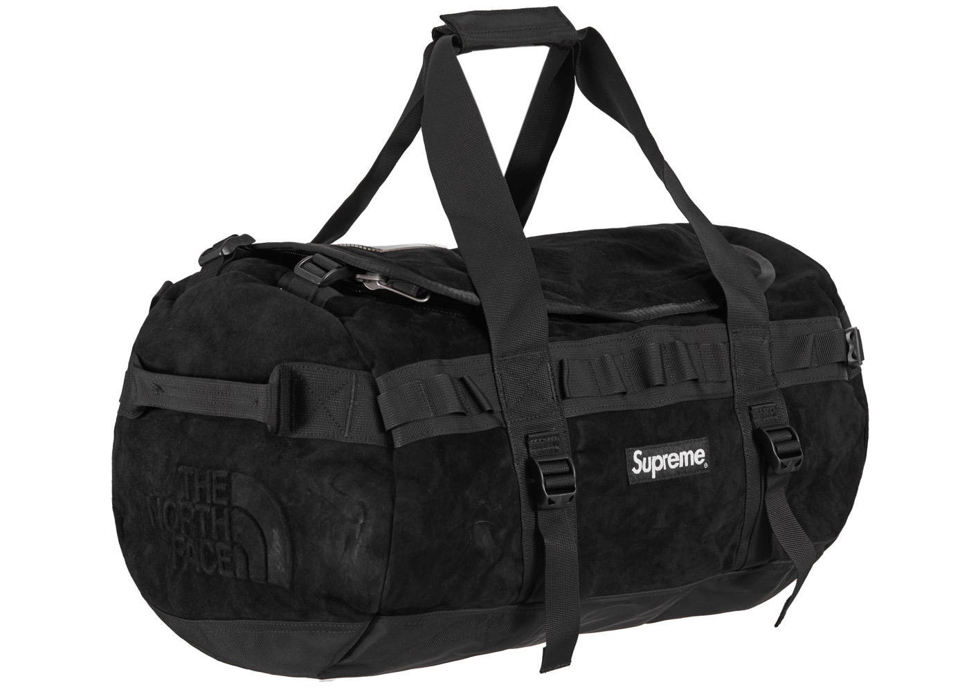 Supreme The North Face Suede Small Base Camp Duffle Bag Black ...