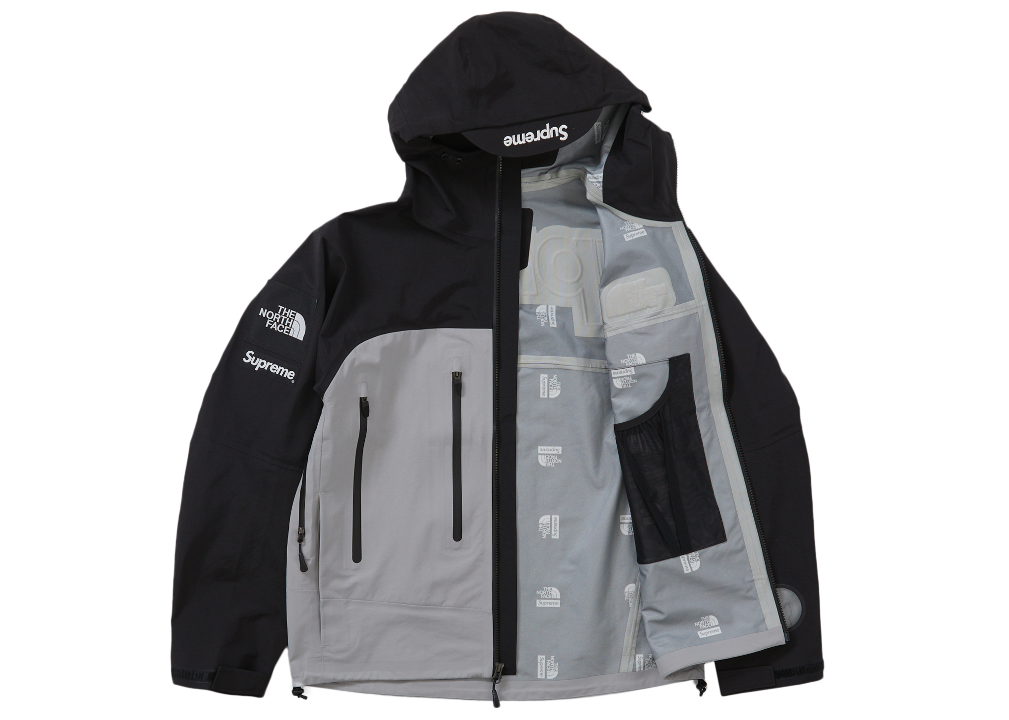 Supreme The North Face Taped Seam Shell Jacket Grey Men's - FW22 - US