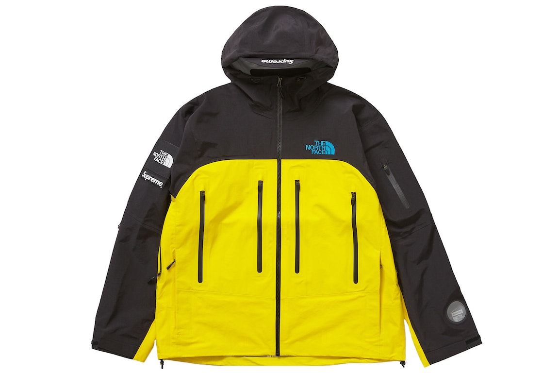 Pre-owned Supreme The North Face Taped Seam Shell Jacket Yellow