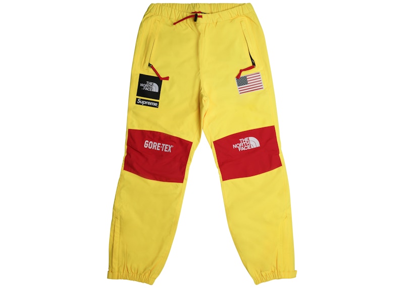 north face yellow pants