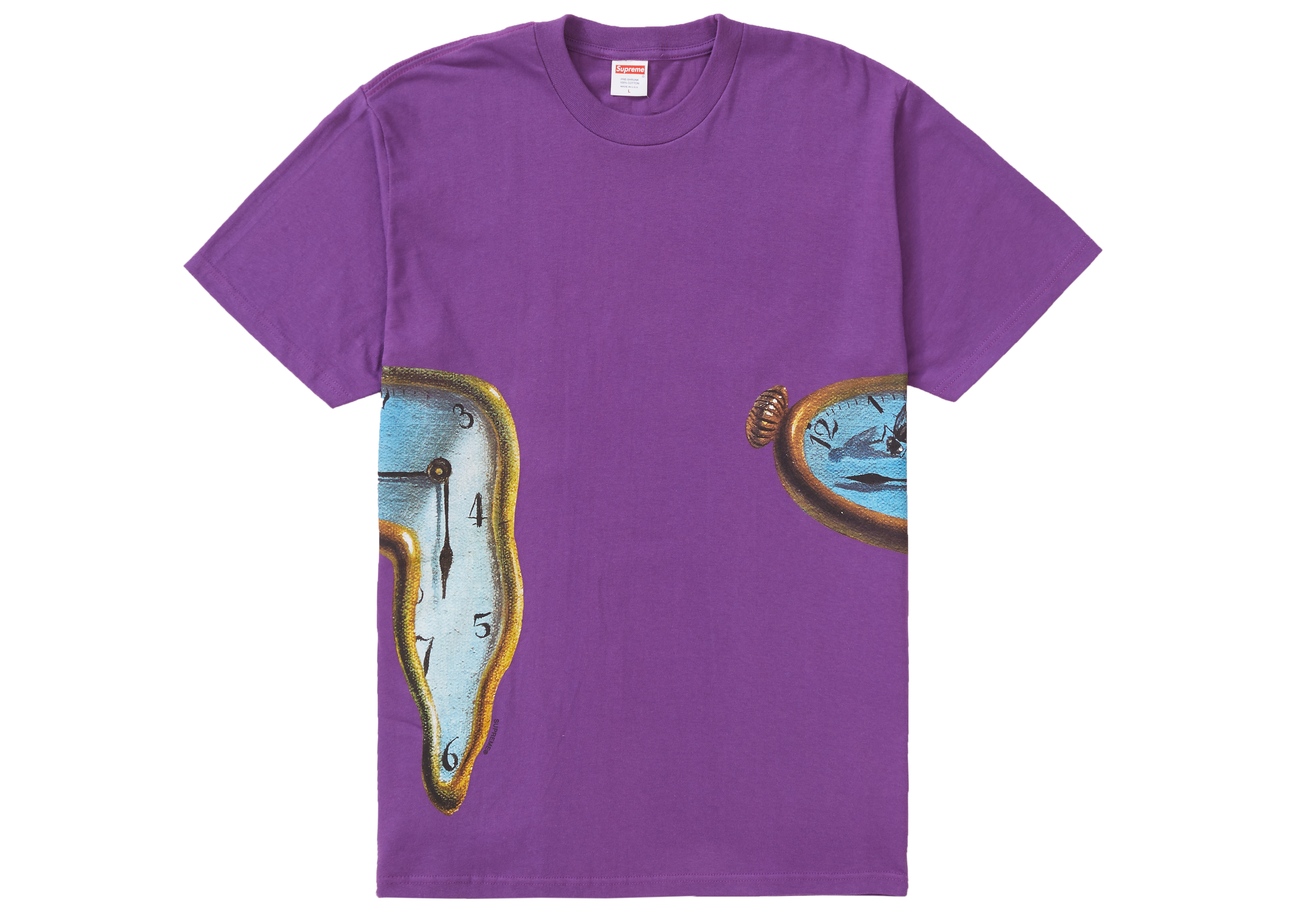 Supreme The Persistence Of Memory Tee Purple Men's - SS19 - US