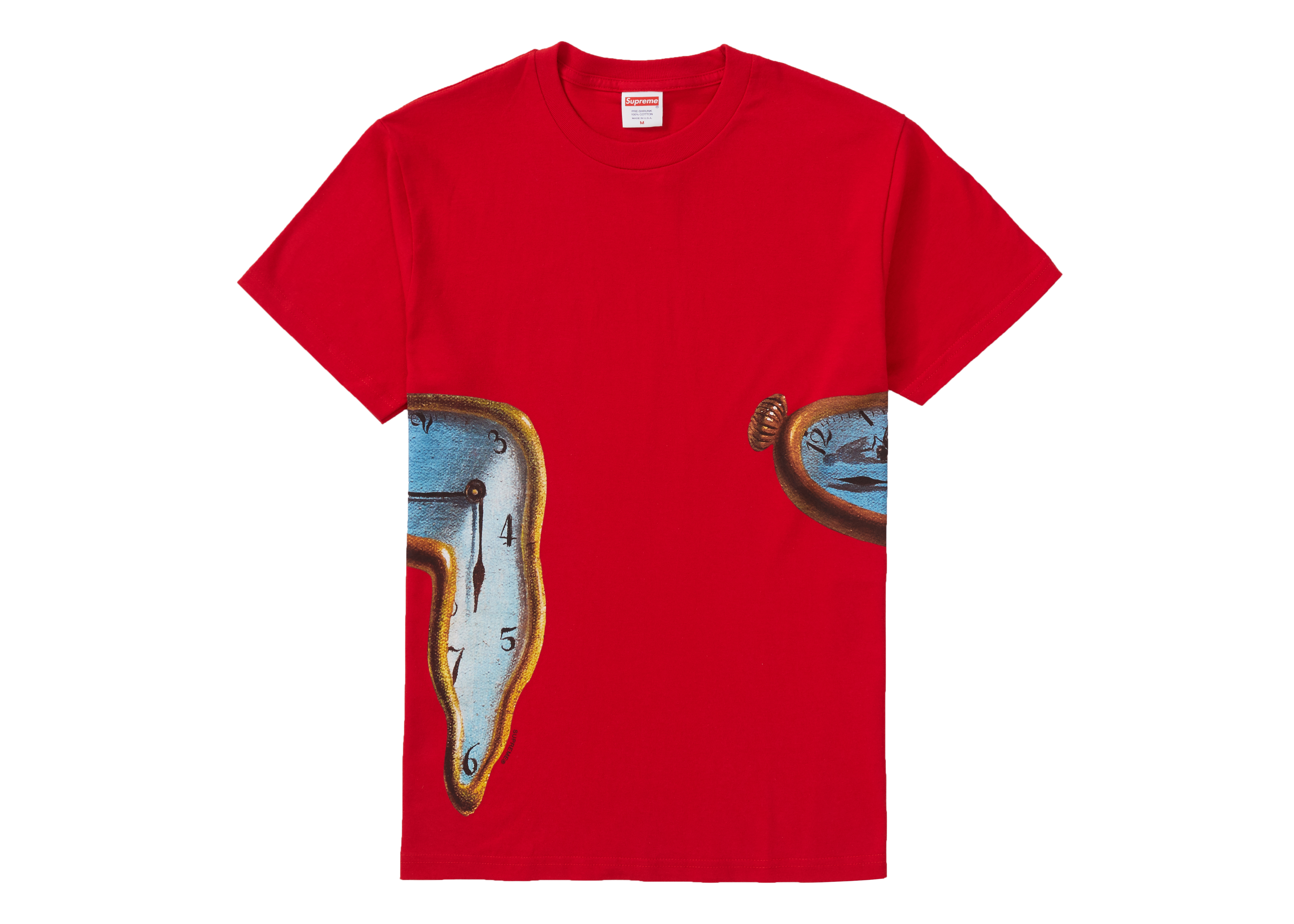 Supreme The Persistence Of Memory Tee Red Men's - SS19 - US