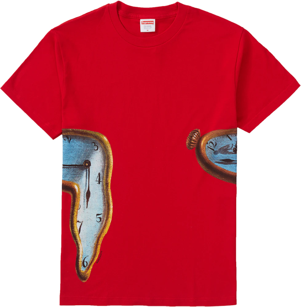 Supreme The Persistence Of Memory Tee Red Men's - SS19 - US