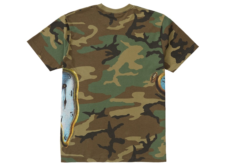 Supreme The Persistence Of Memory Tee Woodland Camo Men's - SS19 - US