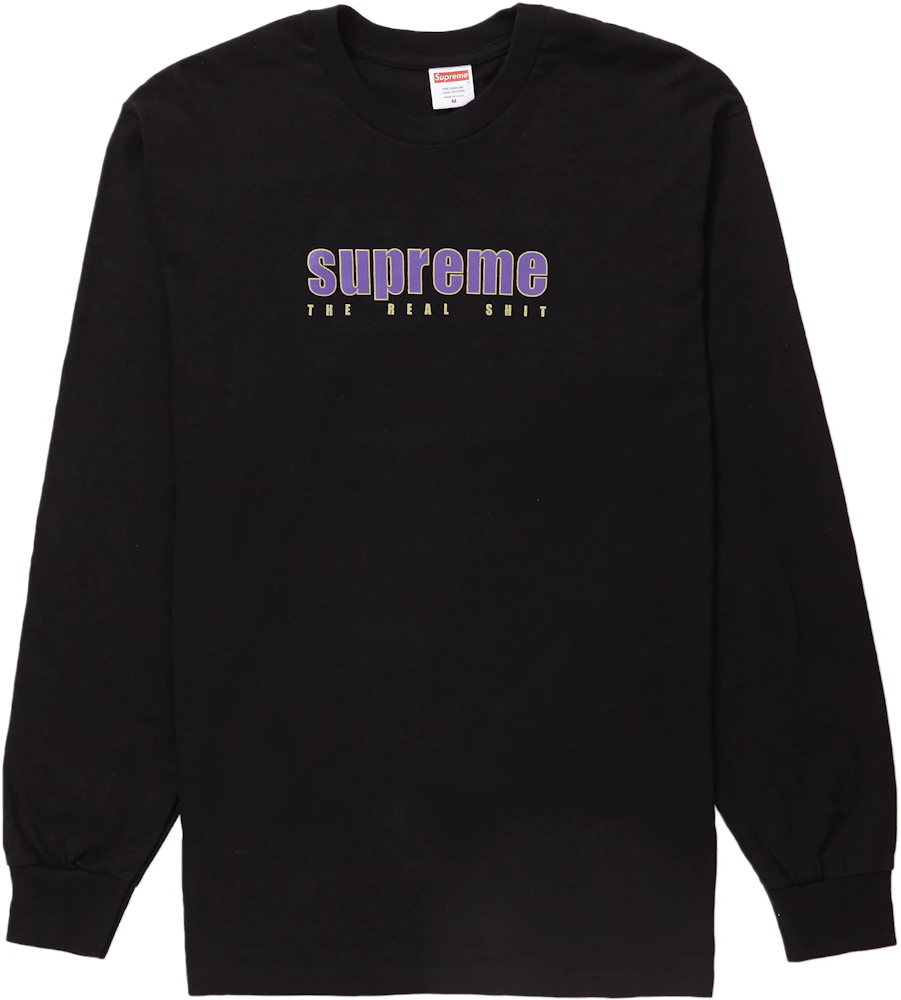 Supreme The Real Shit L/S Tee Black Men's - SS19 - US